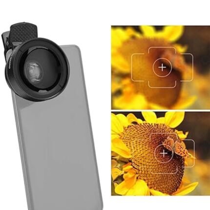 Mobile Phone Camera Lens 0.45X Clip-On Wide Angle Lens with Color Box for Photography