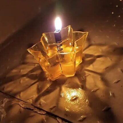 Magical Reflection Diya Set with Attractive Design Cup Set Of 12 Pieces