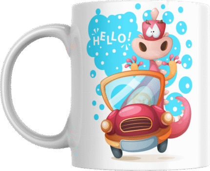 Printed Ceramic Mug | Coffee Mug | Tea Mug | Milk Mug | Designer Mug | 330 ml, Microwave & Dishwasher Safe | Mug for Kids | Mug for Friend, Birthday Gift