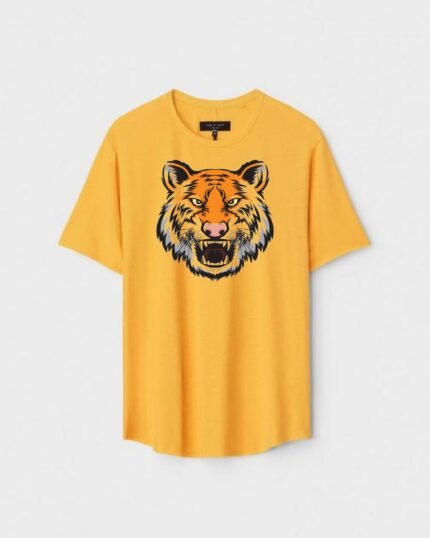 Unisex Designer Premium Quality Printed T-Shirt For Boys And Girls :: Cloth type : Cotton - Colour :: Yellow