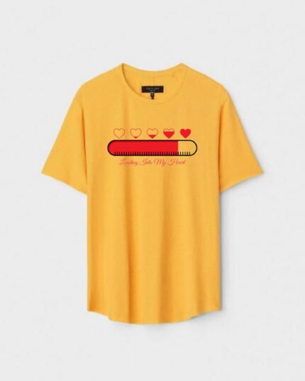 Unisex Designer Premium Quality Printed T-Shirt For Boys And Girls :: Cloth type : Cotton - Colour :: Yellow