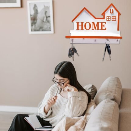 Antique Key Holder for Wall Stylish and Functional Home Decor Piece for Organizing Keys and Adding Charm to Any Room